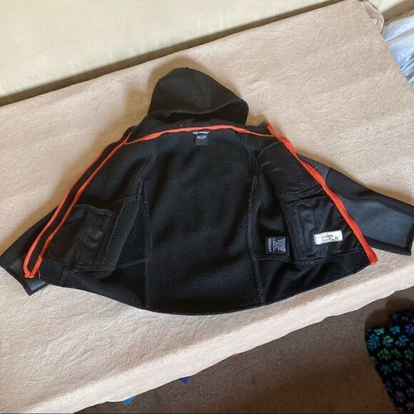 Weatherproof Boys Scuba Jacket Gray Lightweight Full Zip Pockets Hooded size 5/6 - Picture 10 of 13